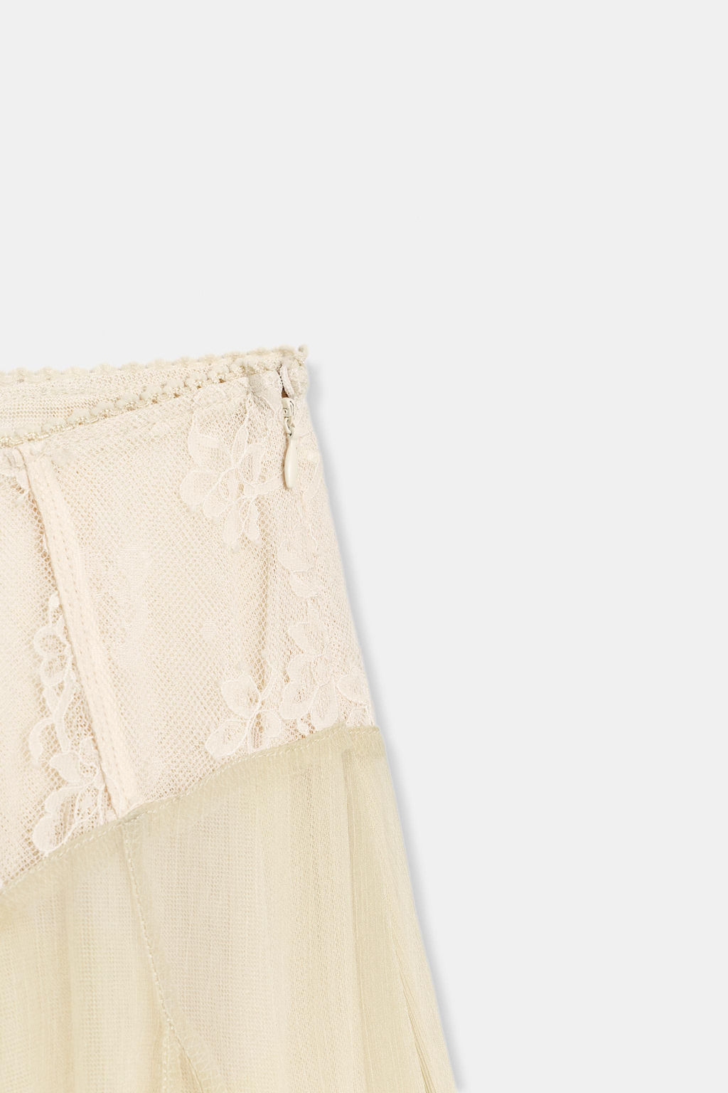 FALDA MIDI COMBINADA / Arena claro - Zara фото 6