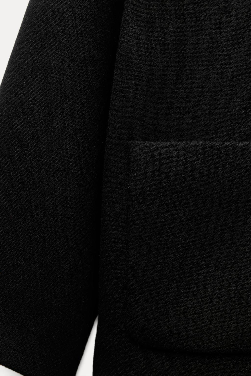 WOOL COAT WITH SCARF - Zara фото 8