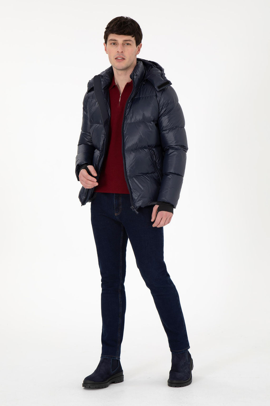 Мужское темно-синее пальто Неожиданная скидка в корзине - U.s. polo assn фото 4