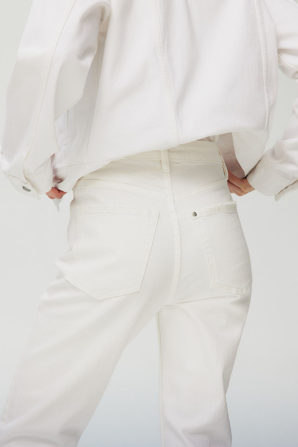 Slim Straight High Jeans - H&m фото 4