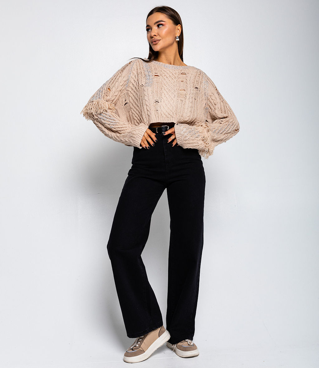 Джемпер #КТ851 (3), бежевый - Dommod фото 4