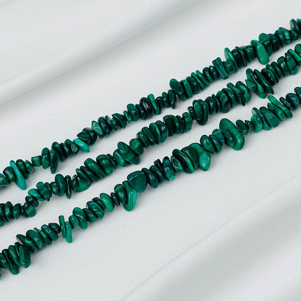 Бусины для украшений из Малахита крошка 41 см