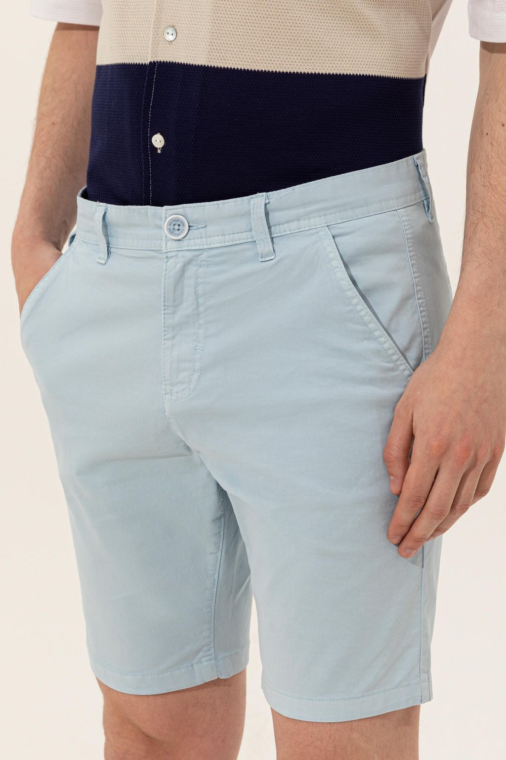 U. S. Polo Assn Мужские голубые тканые шорты - U.s. polo assn фото 5