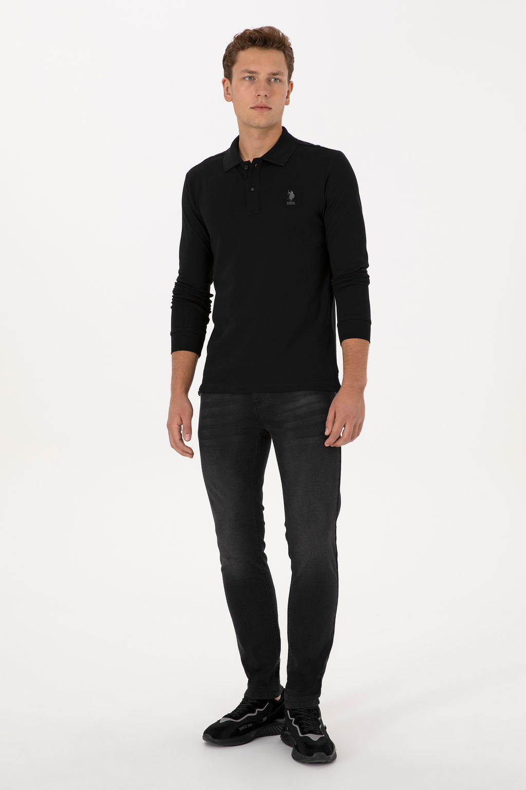 Erkek Siyah Basic Sweatshirt - U.s. polo assn фото 18
