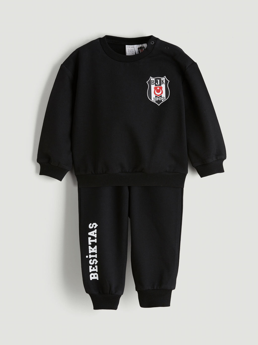 Bisiklet Yaka Be?ikta? Bask?l? Erkek Bebek E?ofman Tak?m