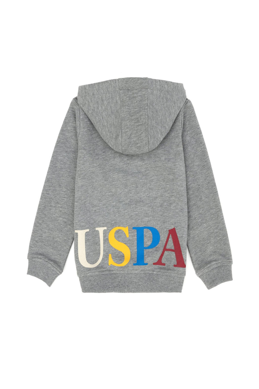 U. S. Polo Assn Серая меланжевая толстовка с капюшоном для мальчика - U.s. polo assn фото 8