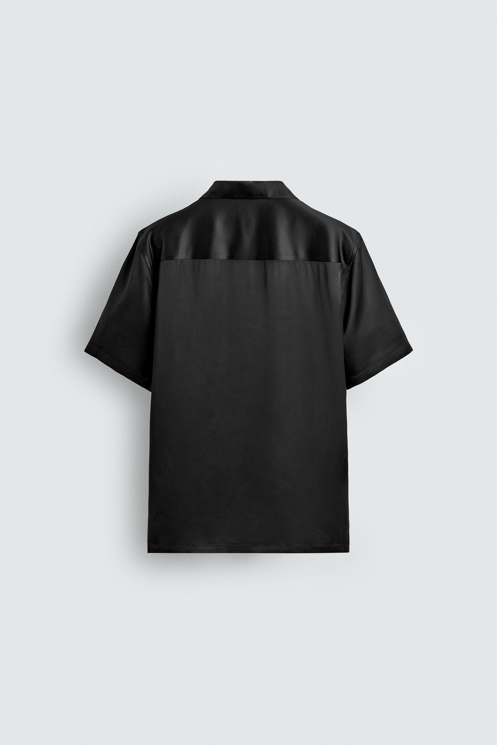 CAMISA SATINADA RELAXED FIT / Negro - Zara фото 9