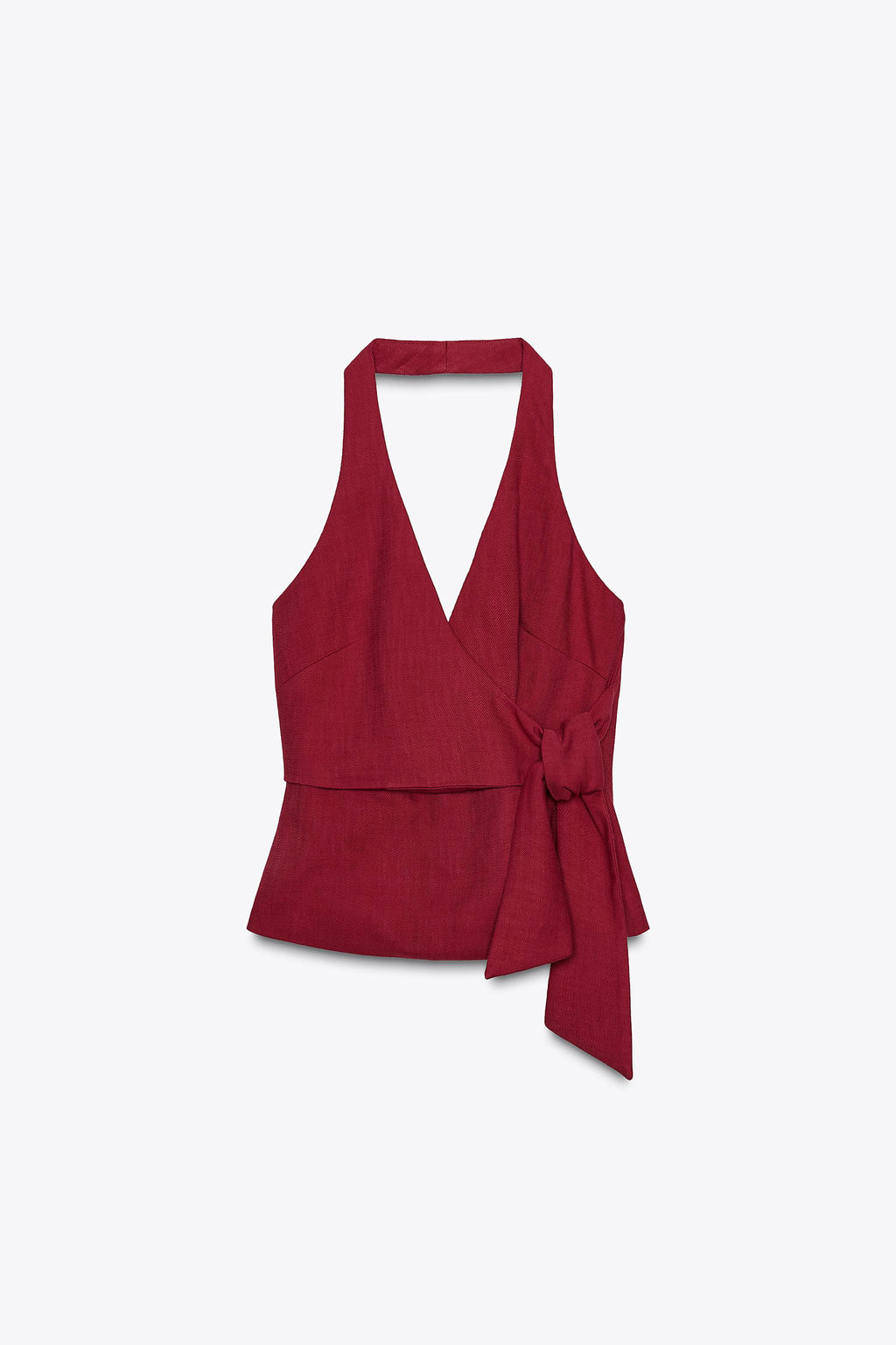 HALTER WAISTCOAT WITH KNOT - Zara фото 6