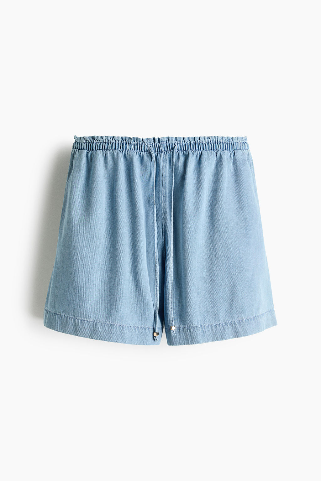 Pantal?n corto en denim con cord?n de ajuste - H&m фото 3