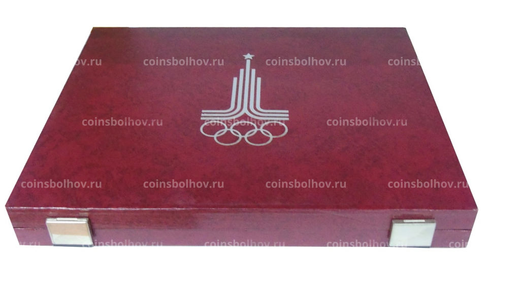 Коробка для монет номиналом 5 и 10 рублей Олимпиада-80 (б\у)