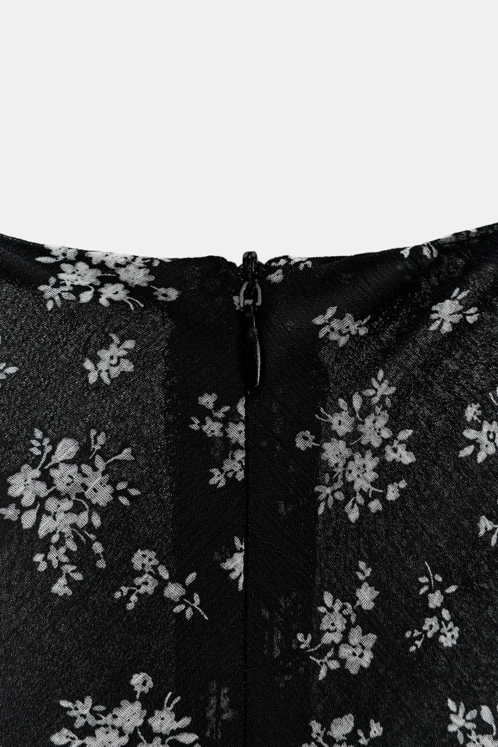 RUFFLED FLORAL PRINT DRESS