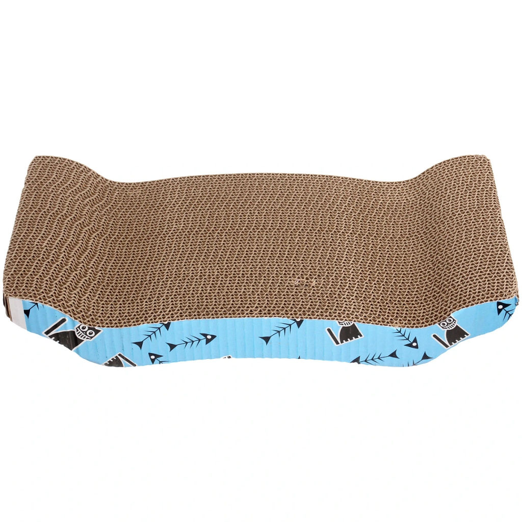 Когтеточка - лежанка "Царапкий Рай", цвет голубой, 43*21,3*4,5см