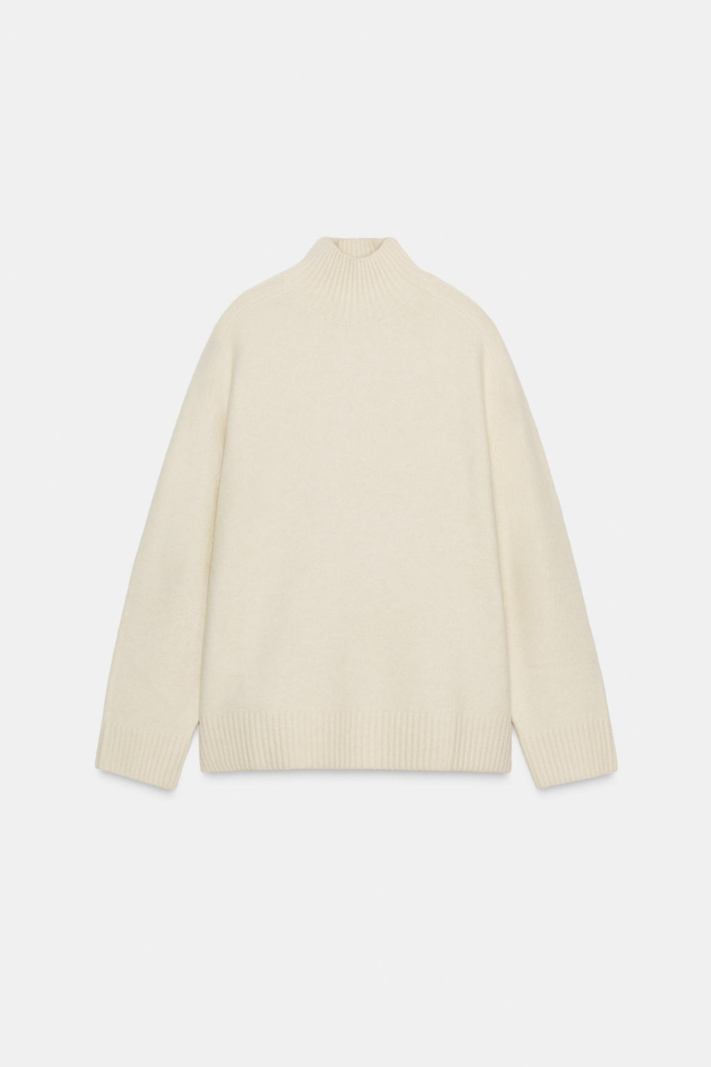 PLAIN KNIT HIGH NECK JUMPER - Zara фото 6