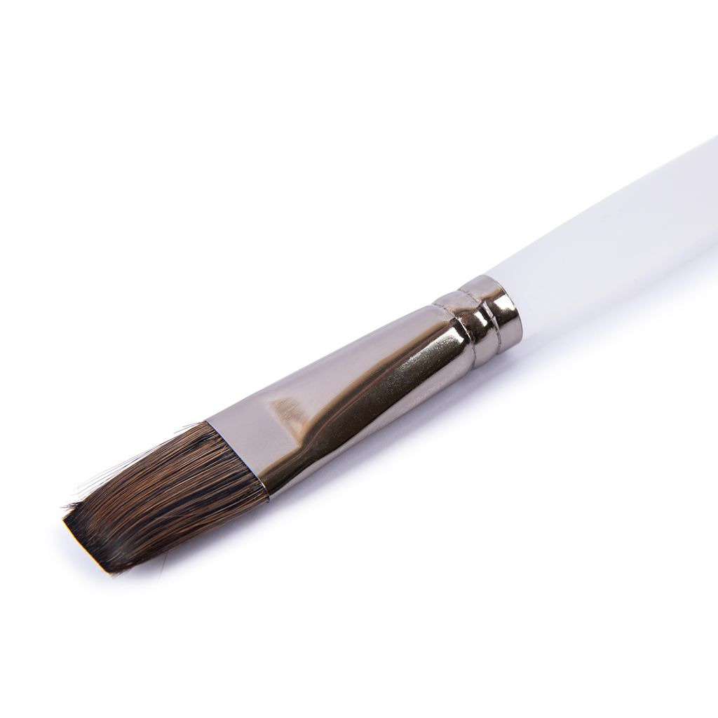 Набор кистей Аква-колор Изостудия белка микс IZO-MIX-02-05 5 шт. длинная ручка плоские № 4, 6, 8, 10, 12  фото 5