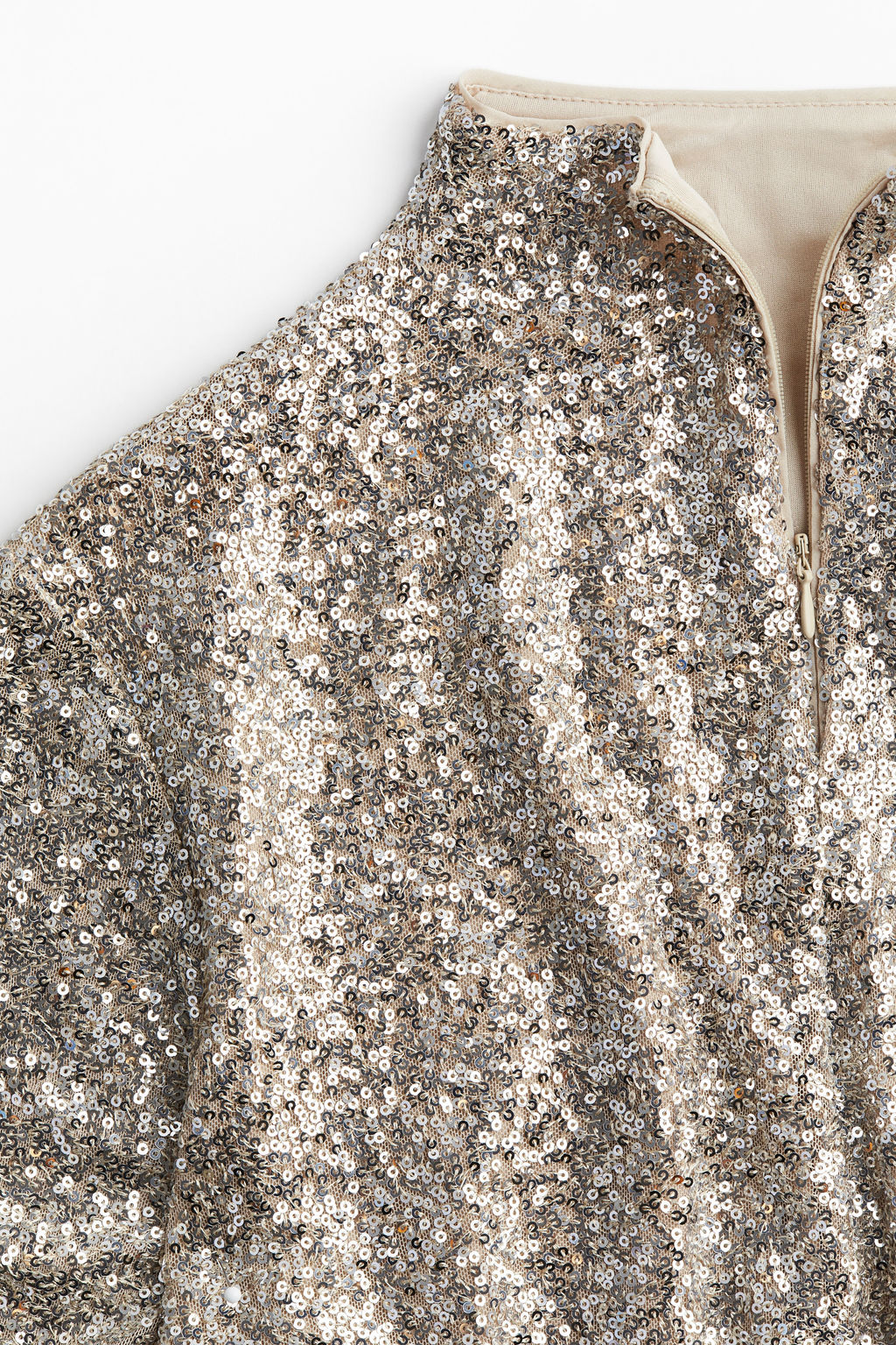 Sequined turtleneck top - H&m фото 11