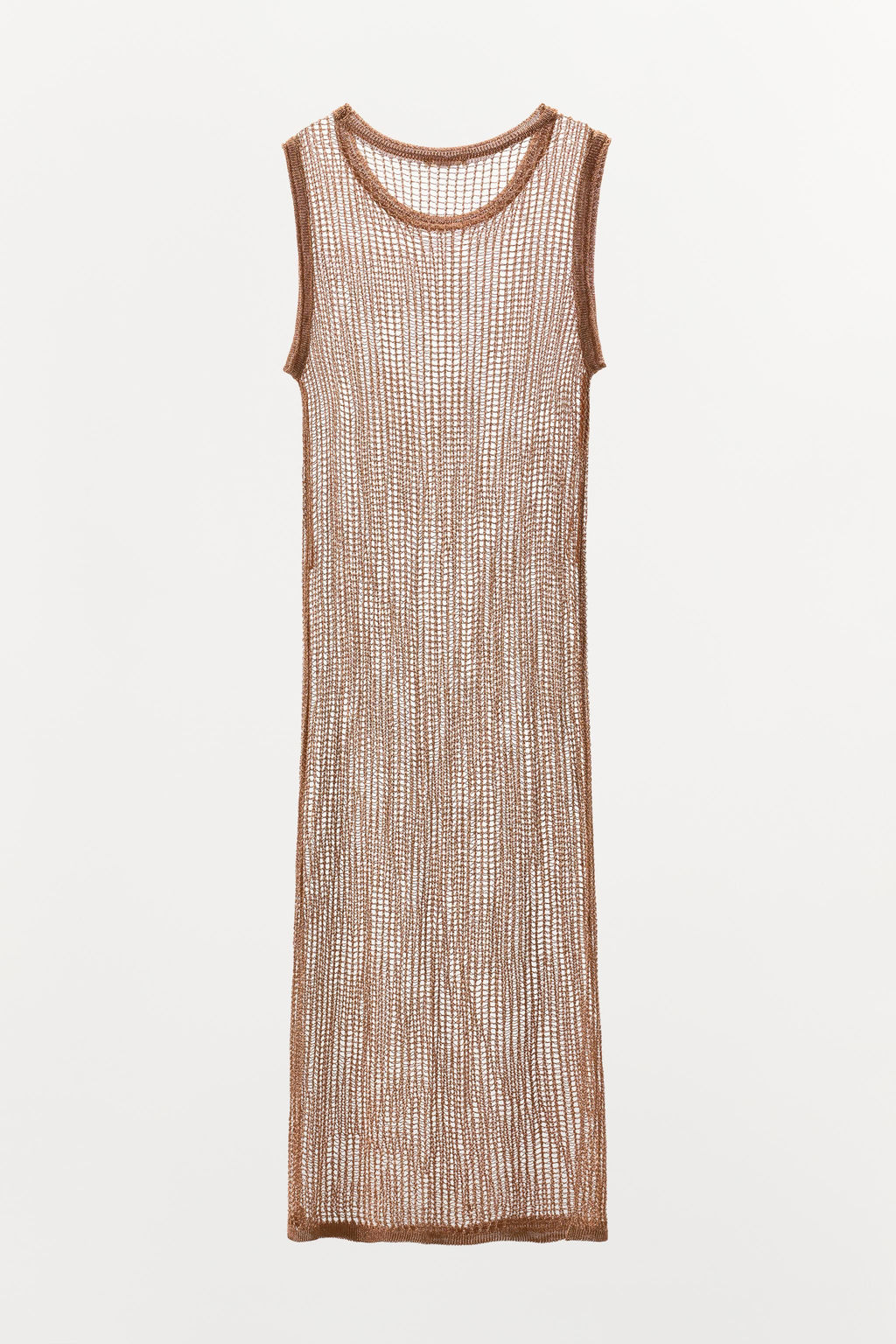 METALLIC THREAD MESH DRESS - Zara фото 5
