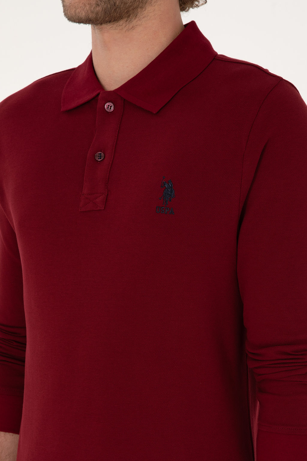 Erkek Bordo Basic Sweatshirt Sepette S_rpriz _ndirim - U.s. polo assn фото 7