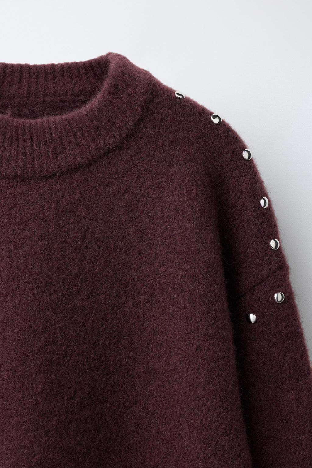 KNIT JUMPER WITH STUDS - Zara фото 3