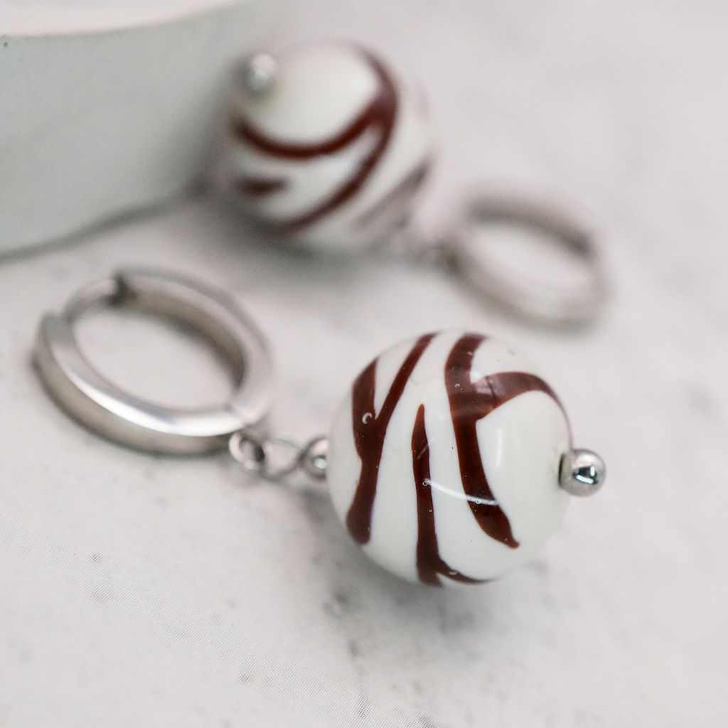 Серьги из муранского стекла MADAGASCAR LS3528 - Vloes фото 3