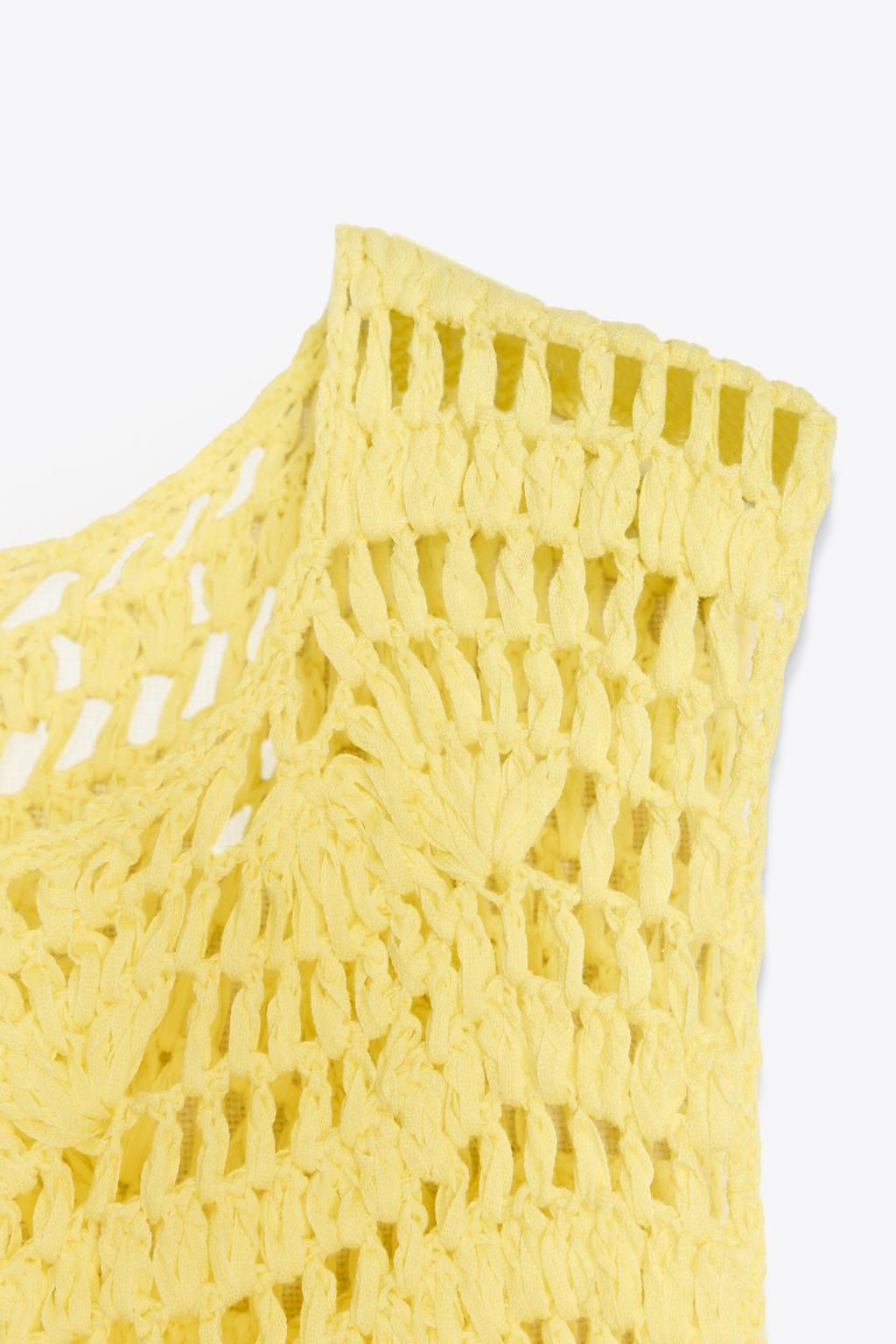 OPEN KNIT MINI DRESS - Zara фото 7