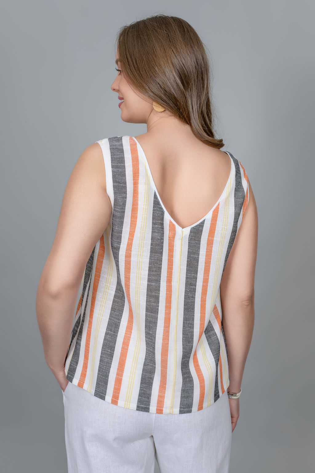 Топ 70% лен+ 30% вискоза