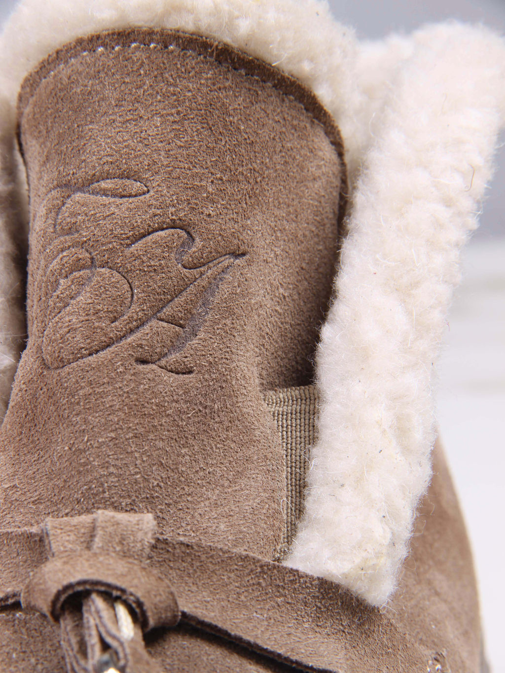 Ботинки 307.от11br. коричневый капучино замша/Шерсть