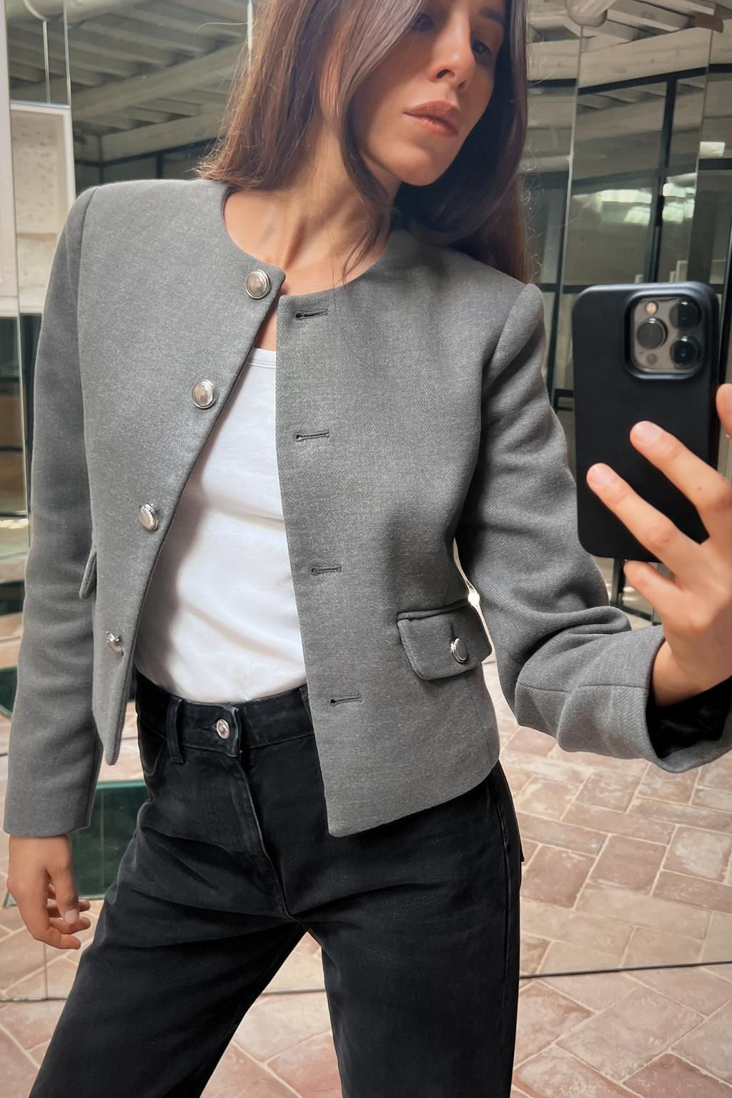 METAL BUTTON BLAZER - Zara фото 2