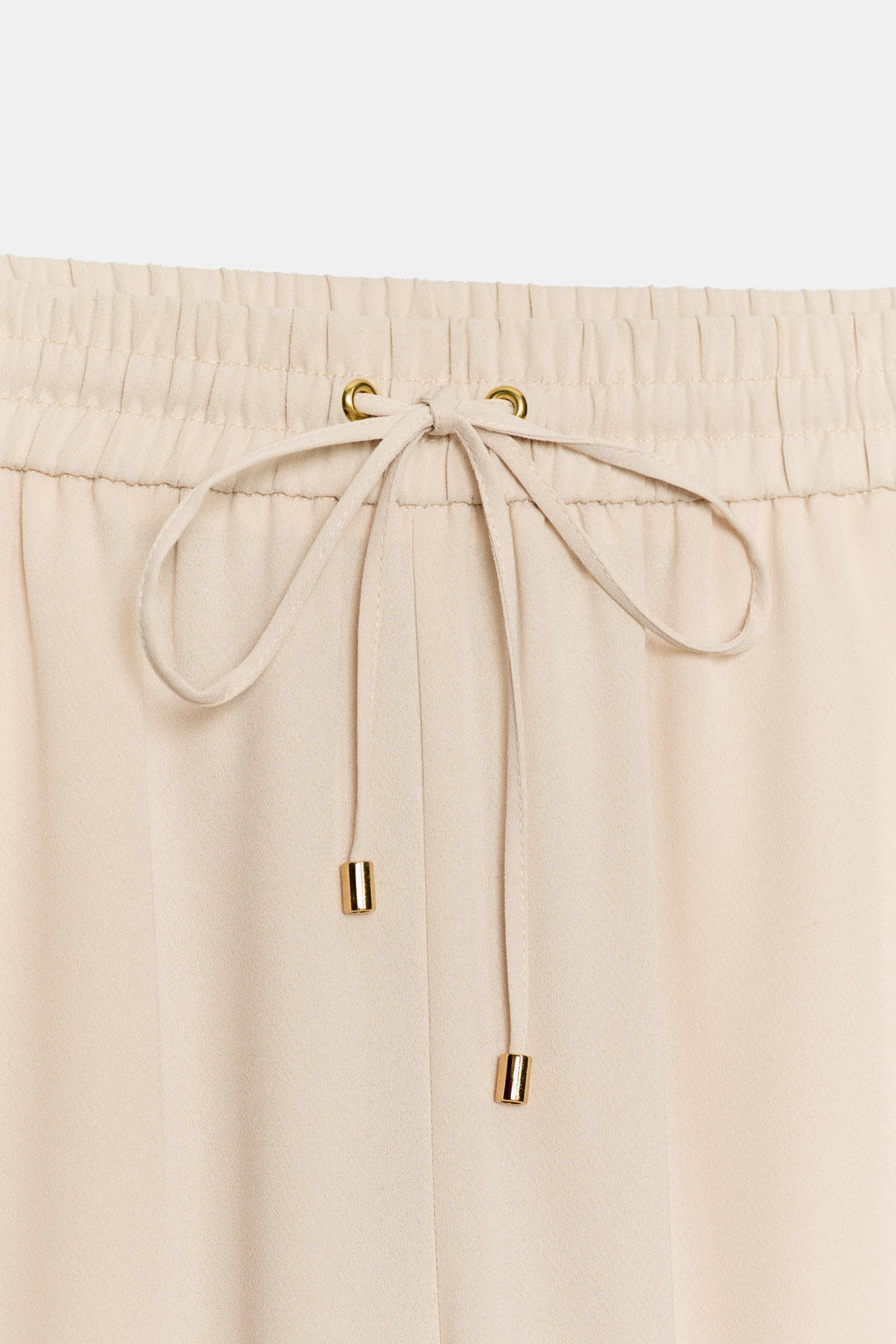 PANTAL?N FLUIDO CINTURA EL?STICA / Beige - Zara фото 8