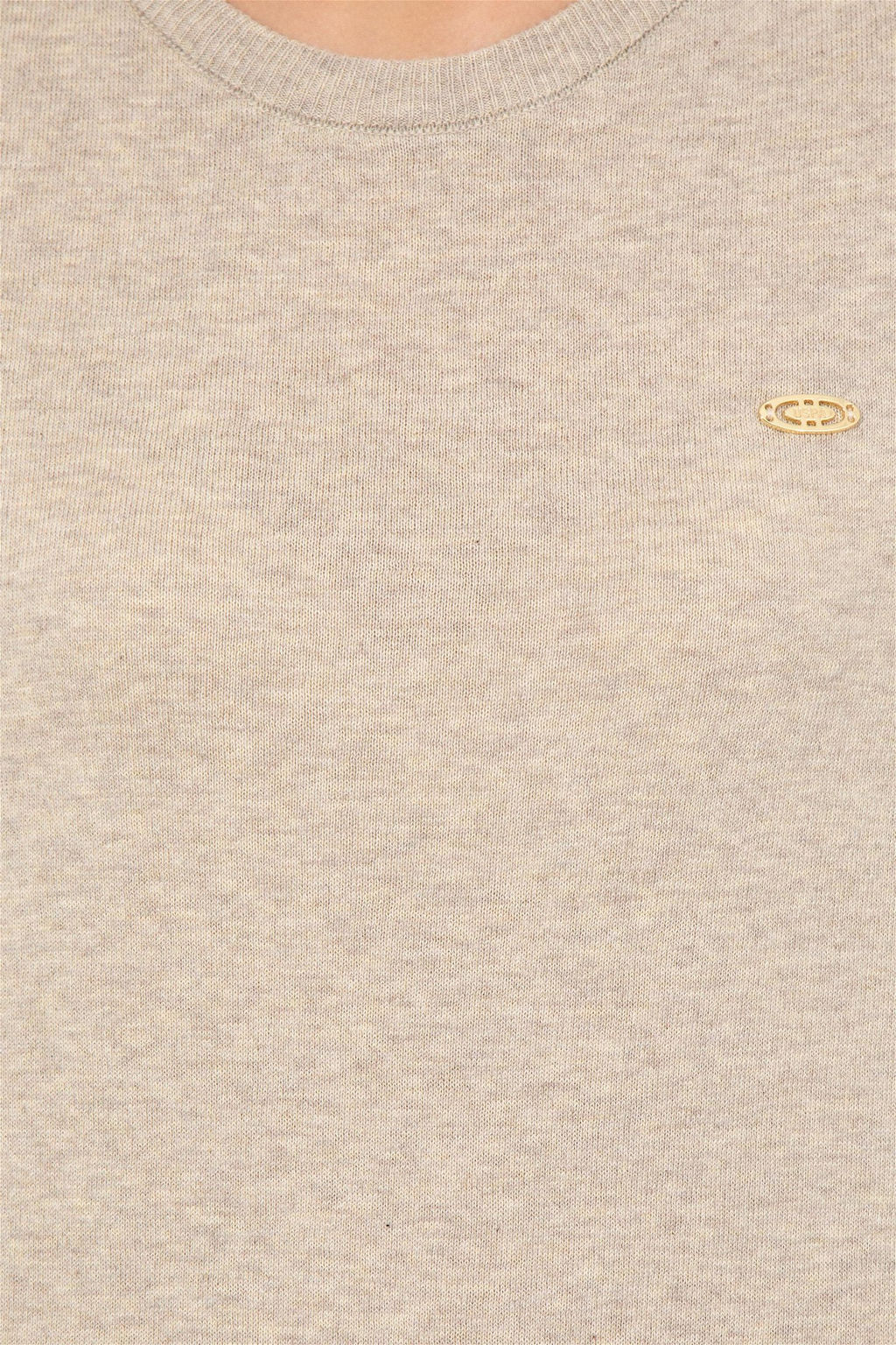 Женский базовый свитер с круглым вырезом и каменным меланжом Неожиданная скидка в корзине - U.s. polo assn фото 6