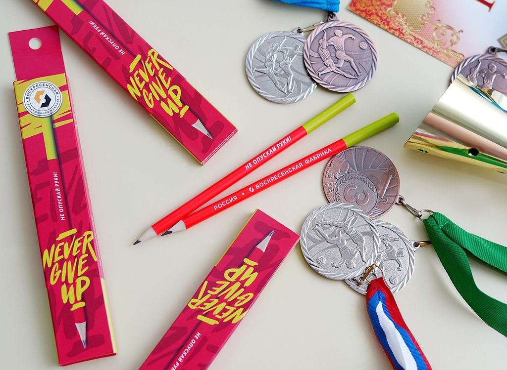 ВКФ Карандаш со смешными фразами SUV-033 Карандаш графитный заточенный ТМ (HB) 16 шт. не опускай руки