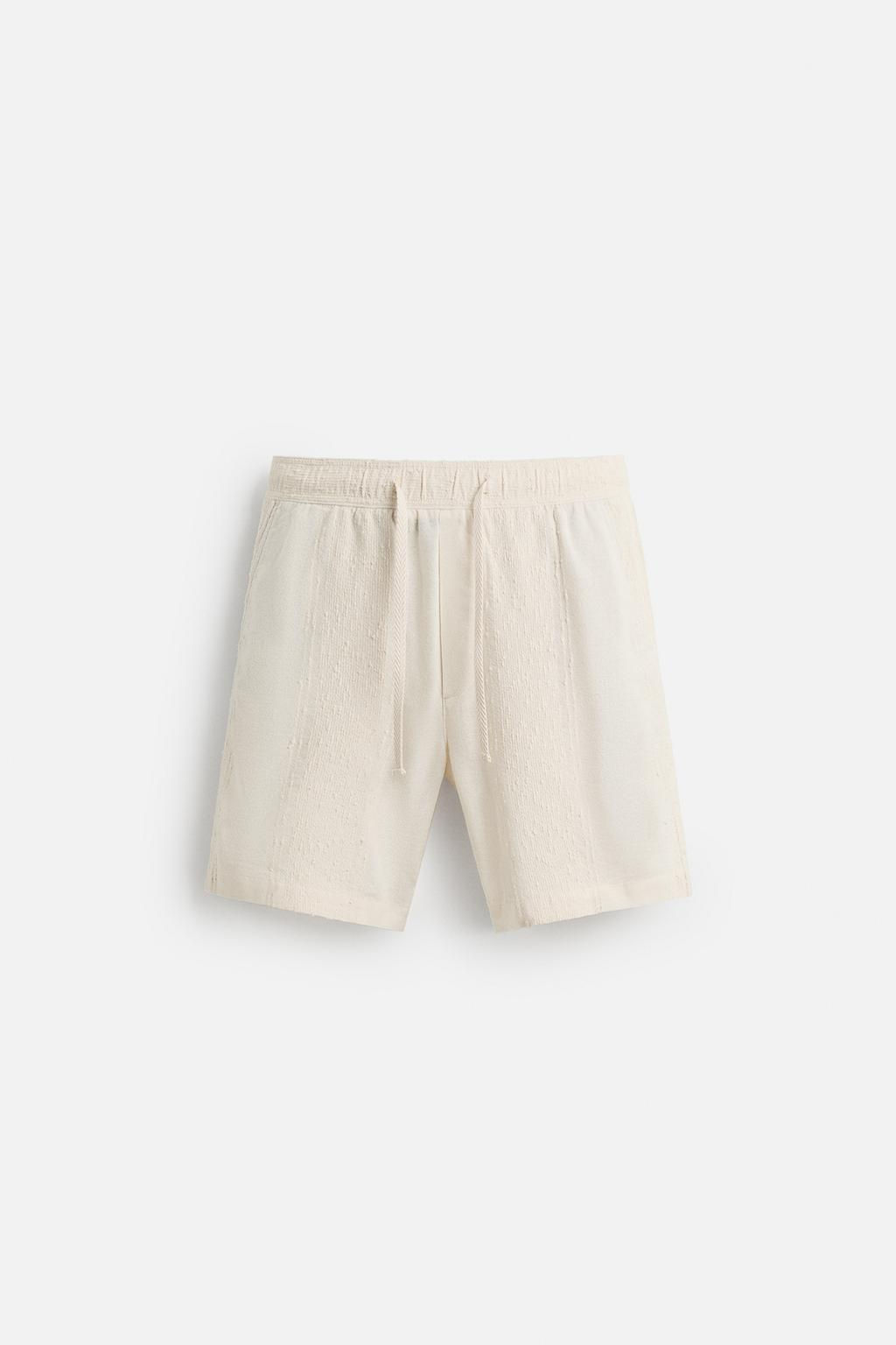 JACQUARD TEXTURED BERMUDA SHORTS - Zara фото 7