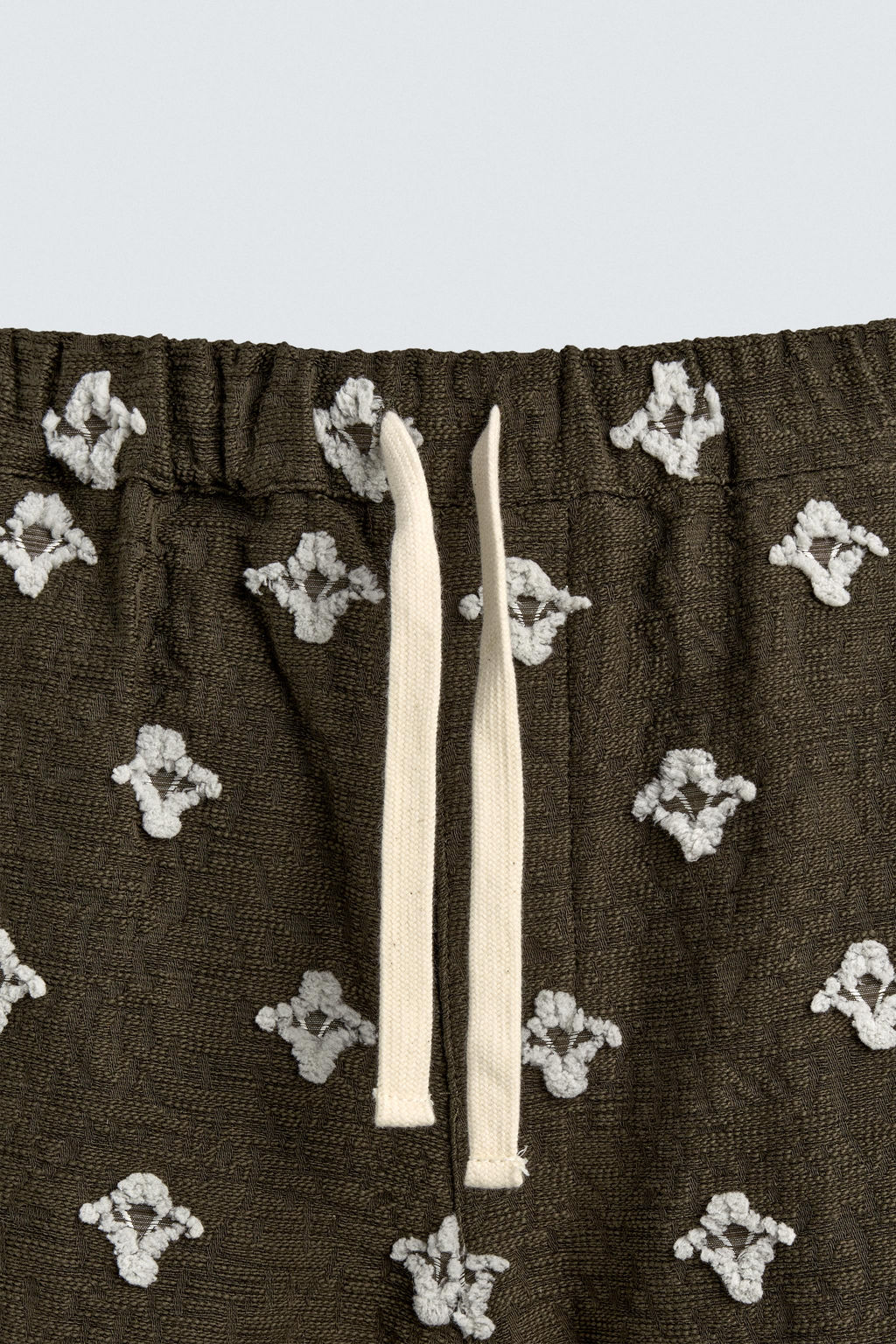 BERMUDA RELAXED FIT JACQUARD TEXTURA / Khaki oscuro - Zara фото 8