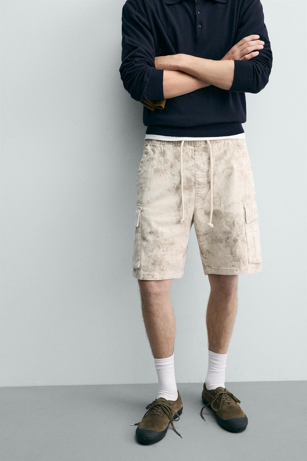BERMUDA CARGO RELAXED FIT LAVADO / Estampado - Zara фото 5