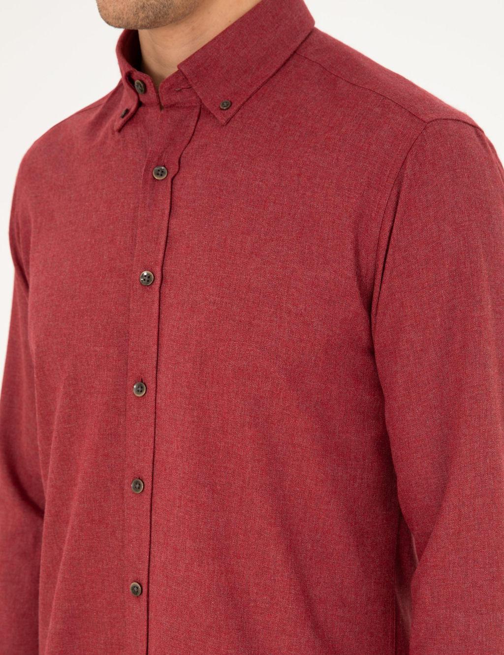 Vi_ne Regular Fit Uzun Kollu G_mlek - Pierre cardin фото 7