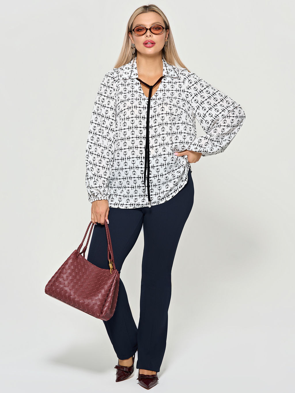 Блузка 0059-27п кремово-белый - Dora фото 65