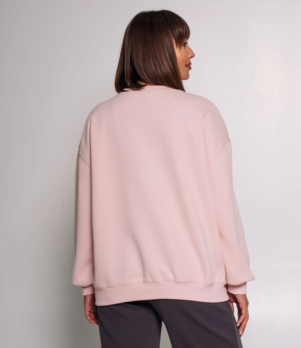 Свитшот #КТ2030 (1), пудровый