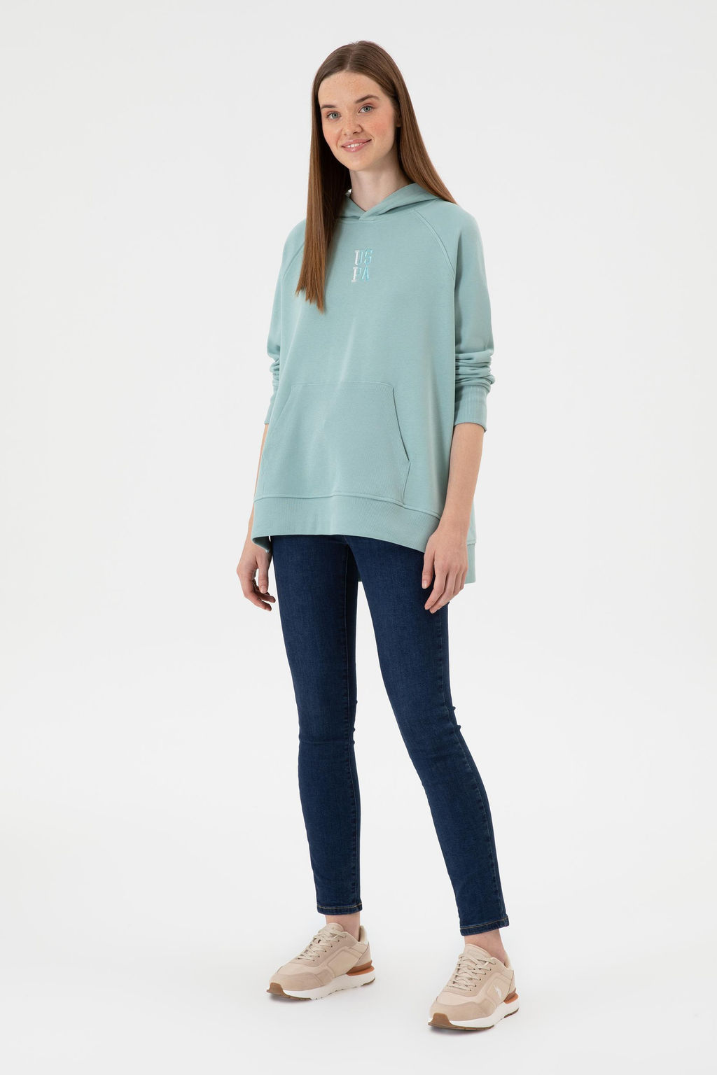 Kad_n Mint Sweatshirt Sepette S_rpriz _ndirim - U.s. polo assn фото 4