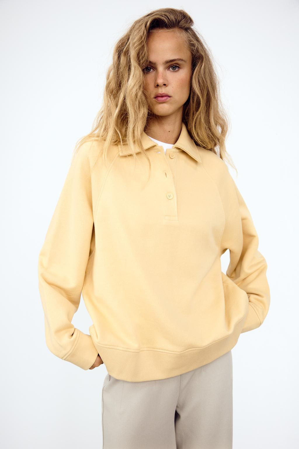 PLUSH POLO SWEATSHIRT - Zara фото 2