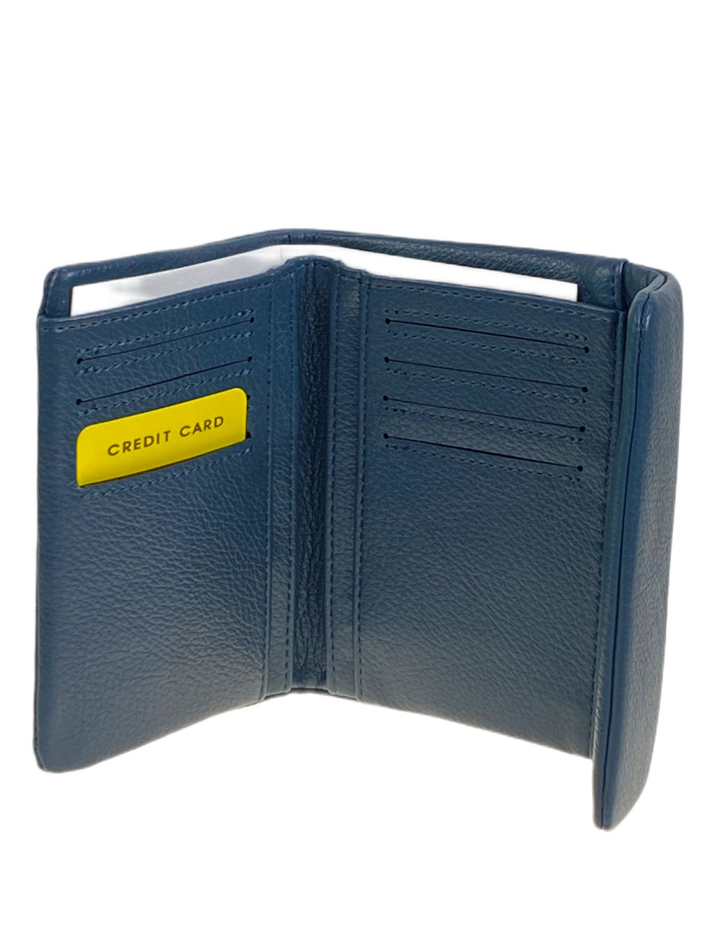 Женское портмоне из натуральной кожи, цвет синий - Greta фото 2