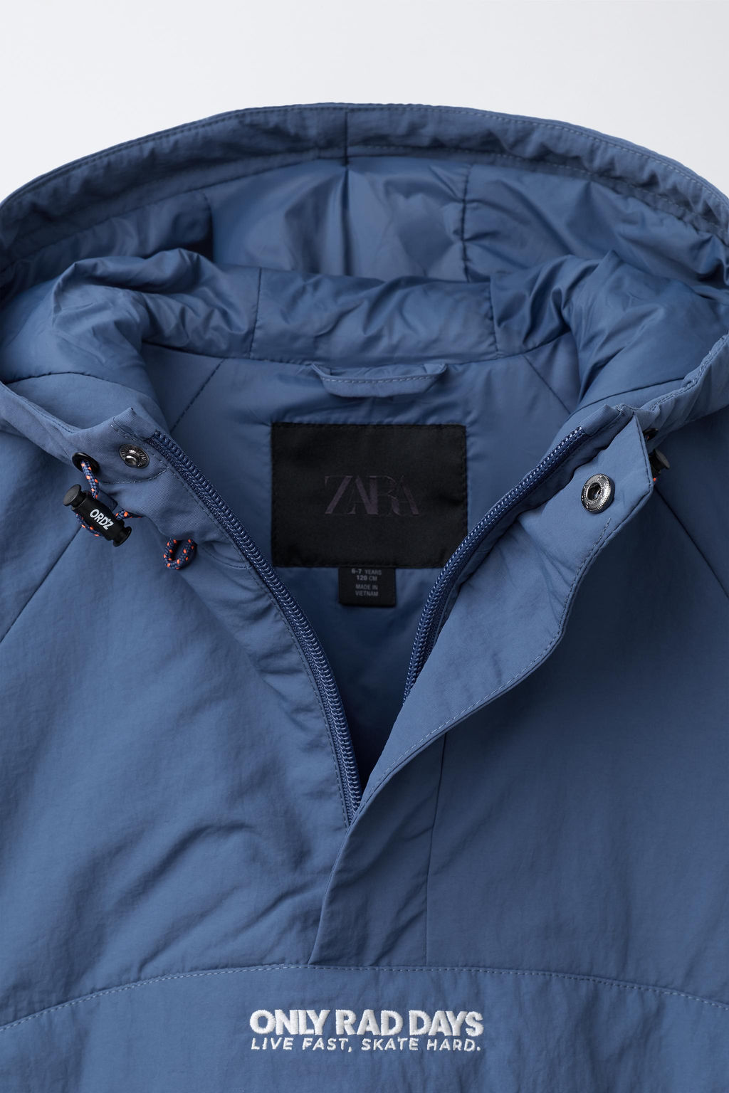 CHUBASQUERO CANGURO WATER REPELLENT / ?ndigo - Zara фото 7