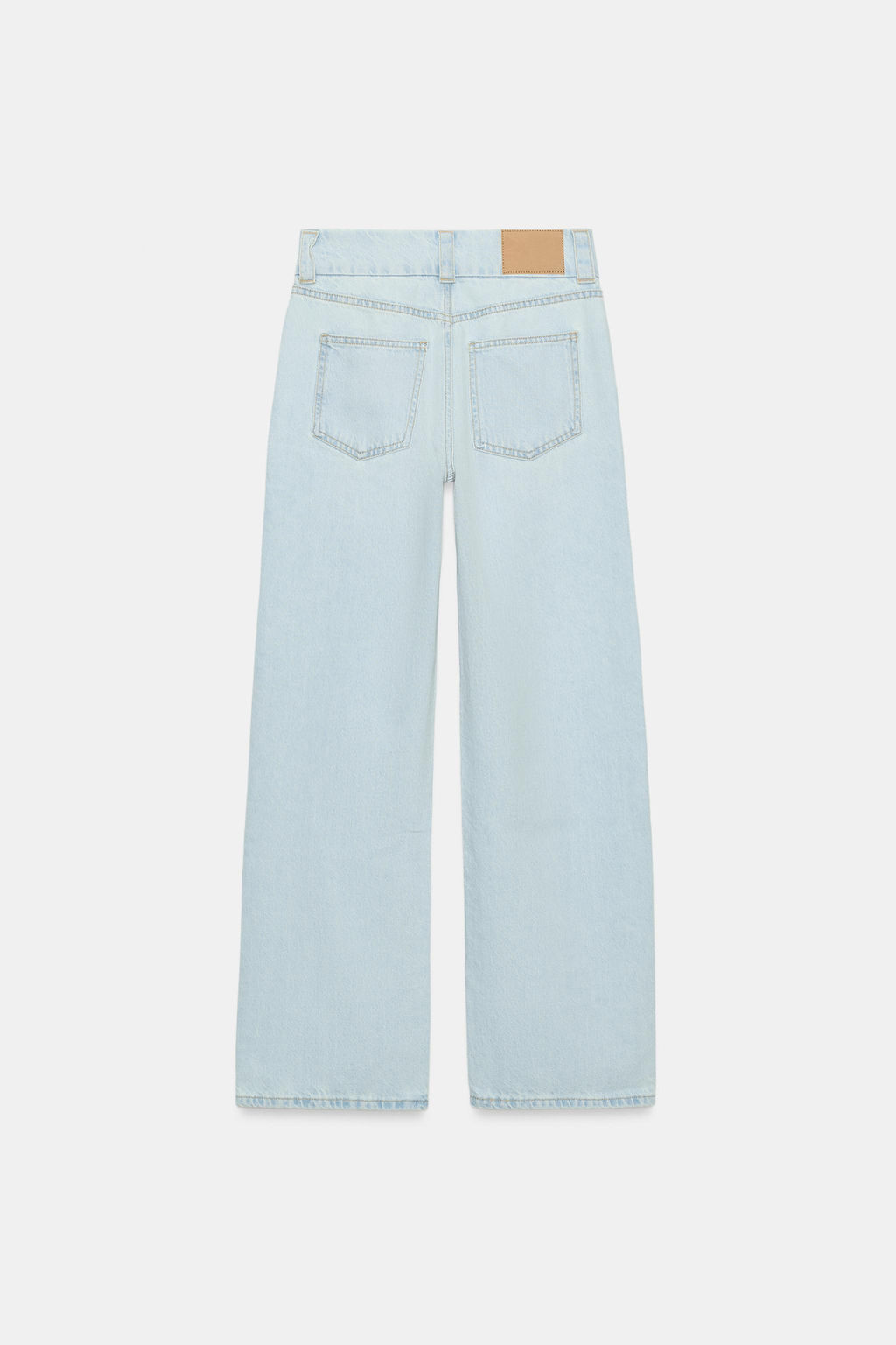 JEANS Z1975 STRAIGHT TIRO ALTO CINTURA ANCHA / Azul claro - Zara фото 8