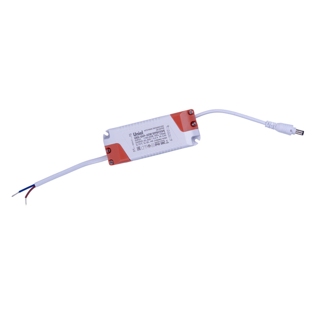 ULP-6060-42W/NW EFFECTIVE SILVER Светильник светодиодный потолочный встраиваемый. Белый свет (4000K). Корпус серебристый. В комплекте с и/п. ТМ Uniel.
