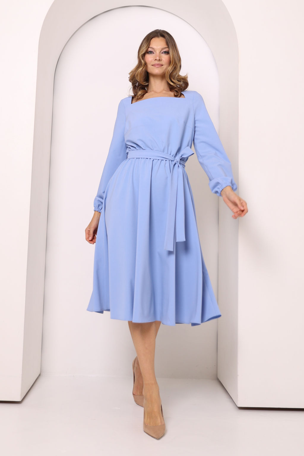 Платье с вырезом-трапеция - Looklikecat фото 2