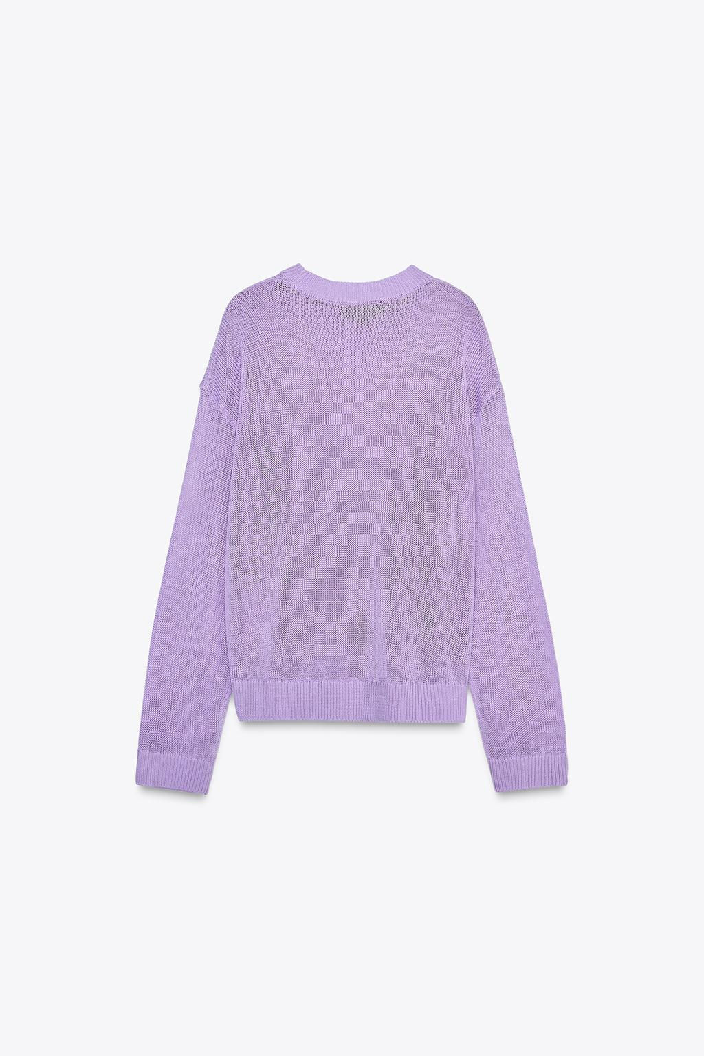 STRAIGHT PLAIN KNIT SWEATER - Zara фото 11