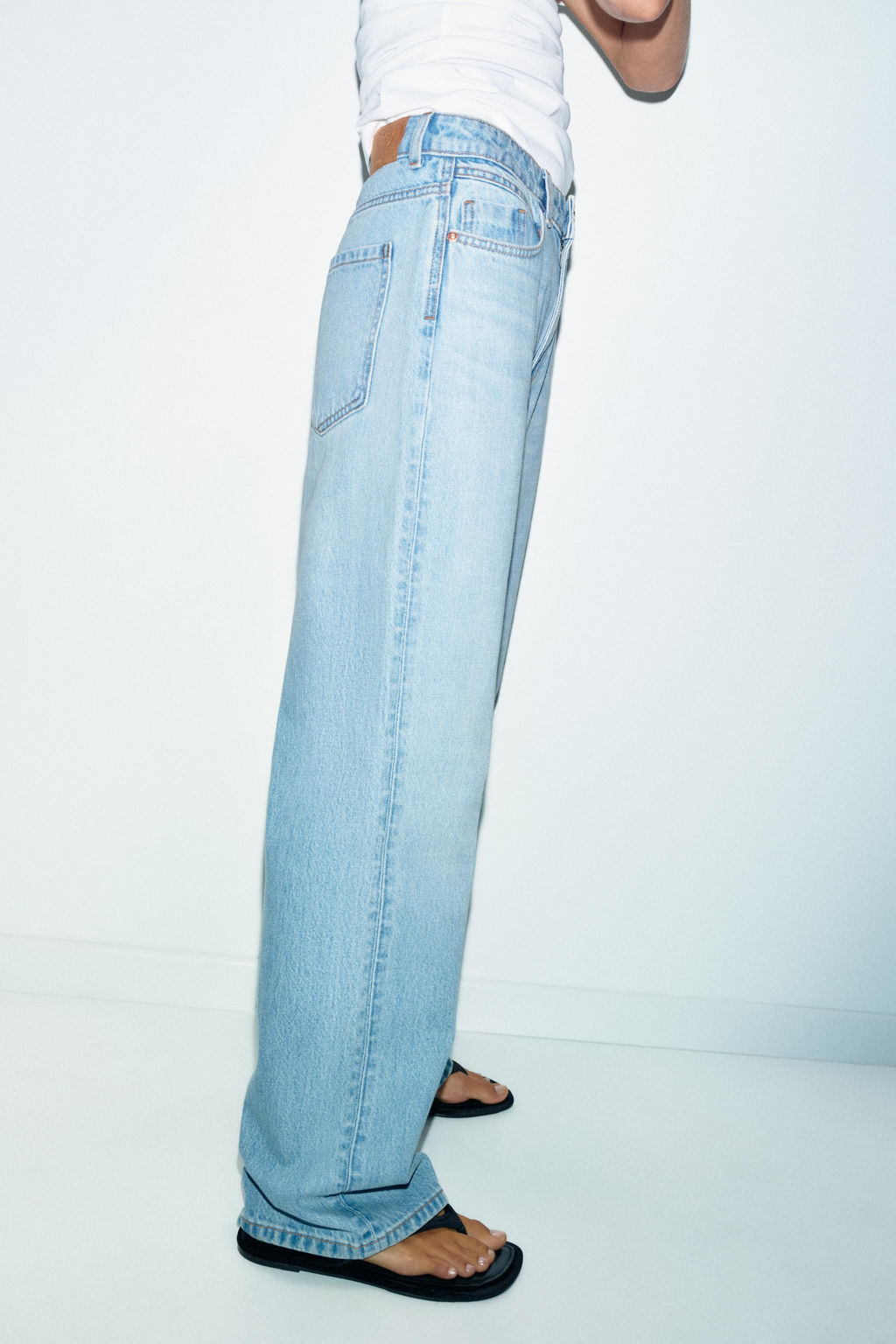 Z1975 REGULAR FIT HIGH-WAIST LONG LENGTH JEANS - Zara фото 17
