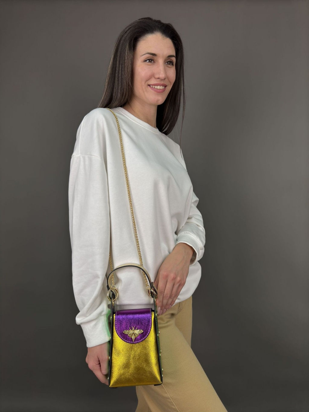 Сумка женская из телячьей кожи