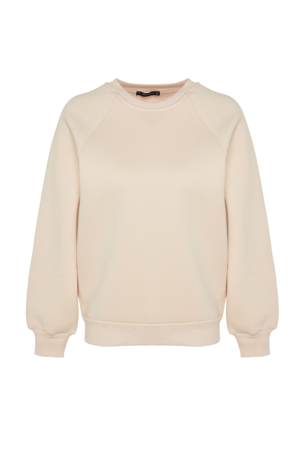 TRENDYOLMILLA Bordo Relaxed/Rahat Kal?p Basic Reglan Kol Bisiklet Yaka Orme Sweatshirt TWOAW24SW00104 фото 24