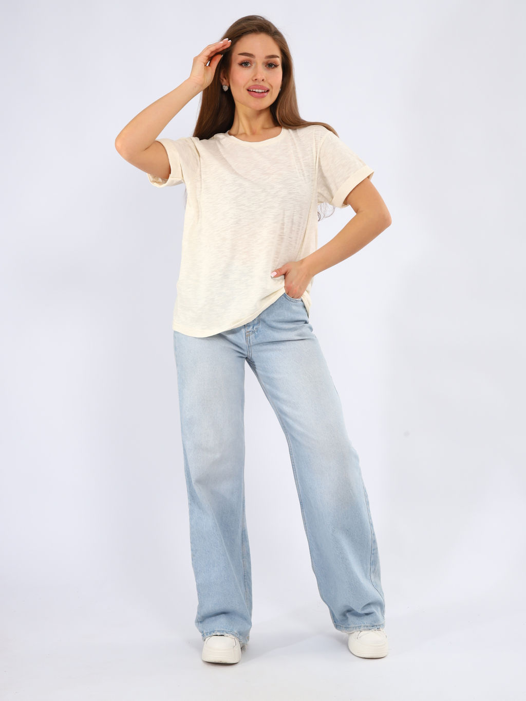 Футболка женская 6-206г (айвори)