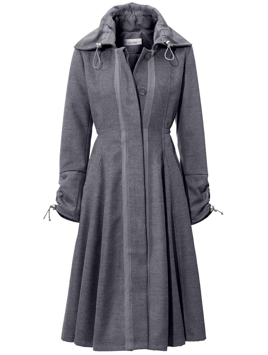 Пальто, светло-серое - Linea tesini фото 7