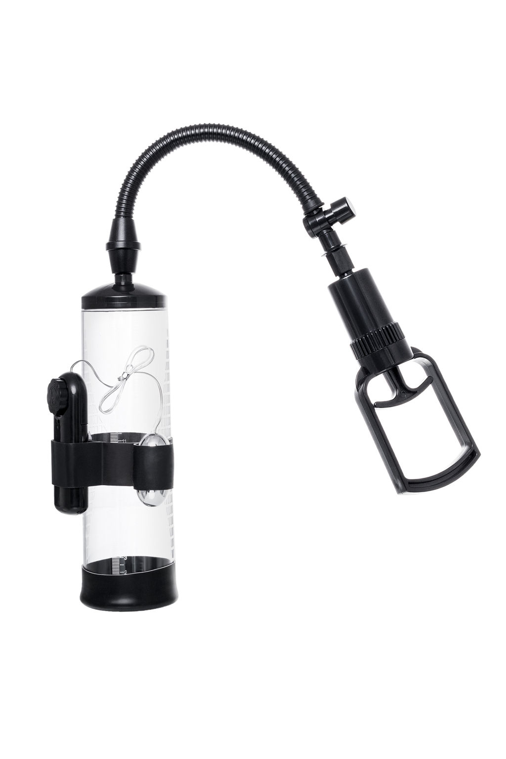 Механическая помпа для пениса Sexus Men Training Harald, ABS-пластик, черный, 64 см